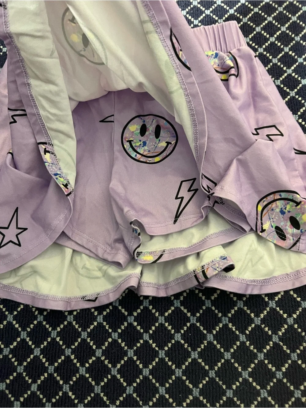 Pixie Lane Smiley Bolt Skort 11/12